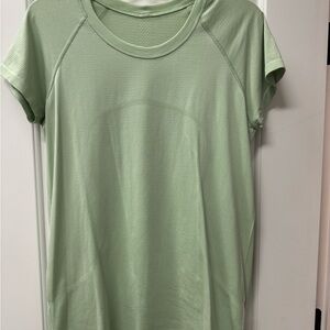 lululemon athletica Light Green Short Sleeve Top